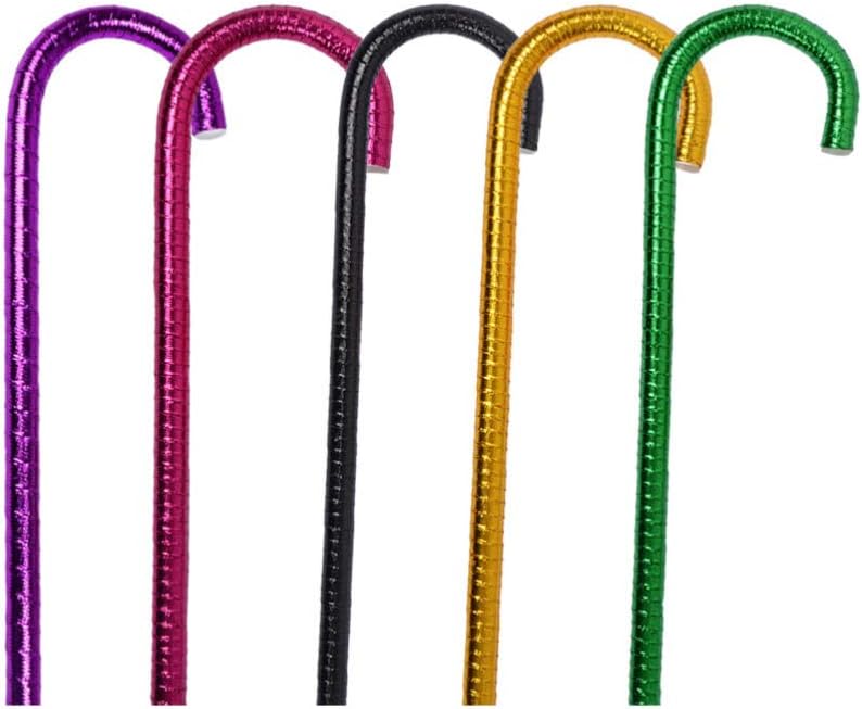 5pcs Dance Cane Dance Performance Crutch Jazz Decorative Props Walking Stick Accessory for Belly Dancing (Random Color)