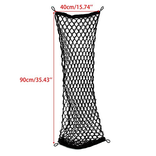 Rete Portaoggetti Auto Rete 1 PZ Car Tronco auto Organizzatore del carico Posteriore Storage Elastic Carrier Mesh Nylon Nylon 90x40cm