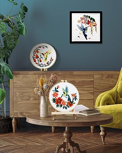 Tindtop HUMMINGBIRD AND FLOWER EMBROIDERY KIT For Adults thumb #4