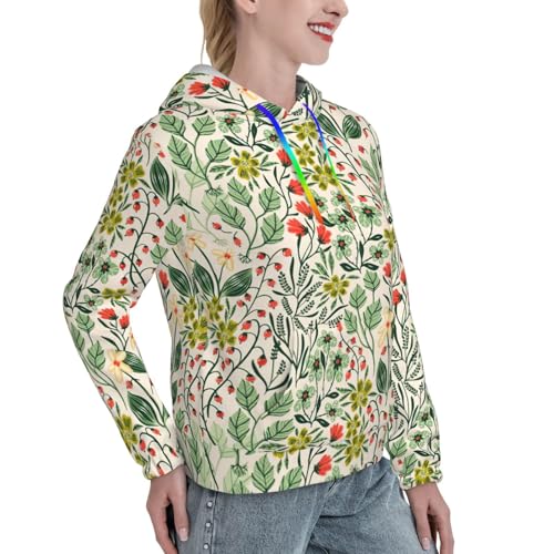 Pull à capuche extensible Roadside sweat imprimé rose pour vos sorties cocooning - 3