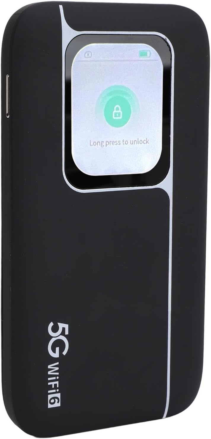 Portable 5G WiFi Hotspot Router for Travel, Support 16 Devices With 2.01 Inch Screen