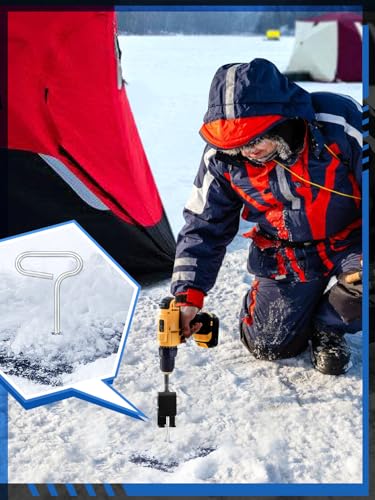 Outil universel d'ancrage à glace pour abri de pêche et couture d'insert - 2
