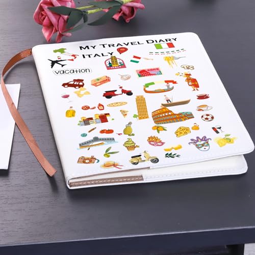 LQRI Italy Travel Leather Notebook Italy Traveler Tourist Merchandise Italy Travel Vacation Gift Ita