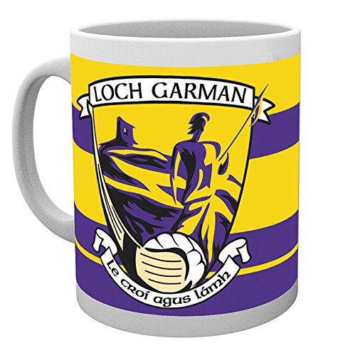 GAA Wexford Purple Floral Ceramic Mug, 8 oz