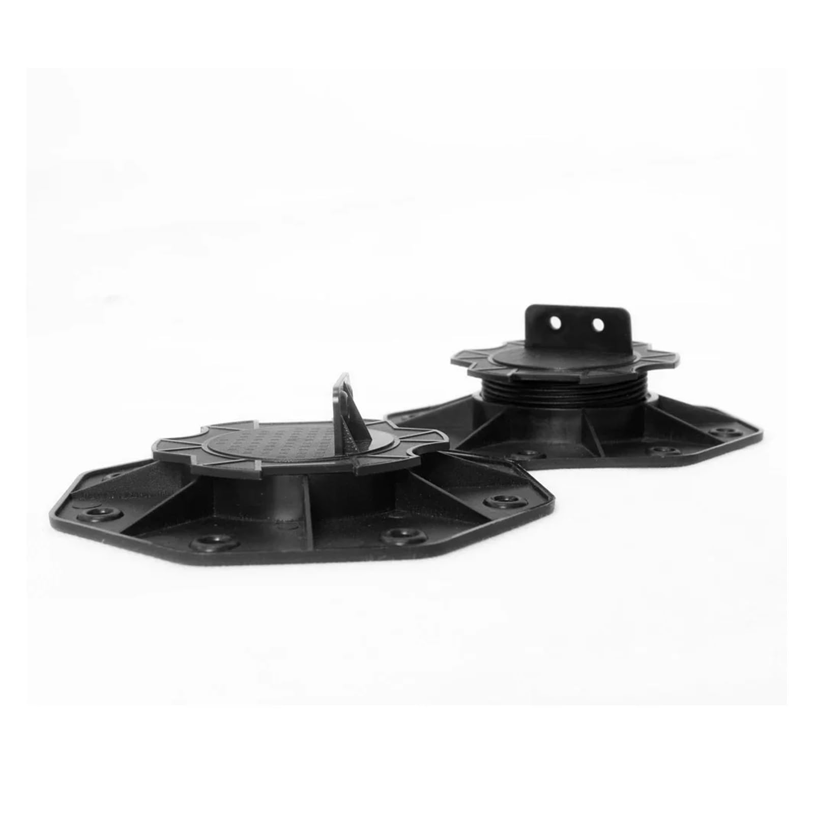 Terrassenständer, Adjustable Decking Pedestal Bearing Support Black Height 18-220mm for Aluminium Wood(18-30mm)