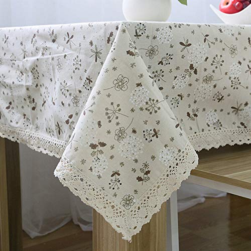 Couverture moderne beige en coton pour masquer les tables usées facilement - 6