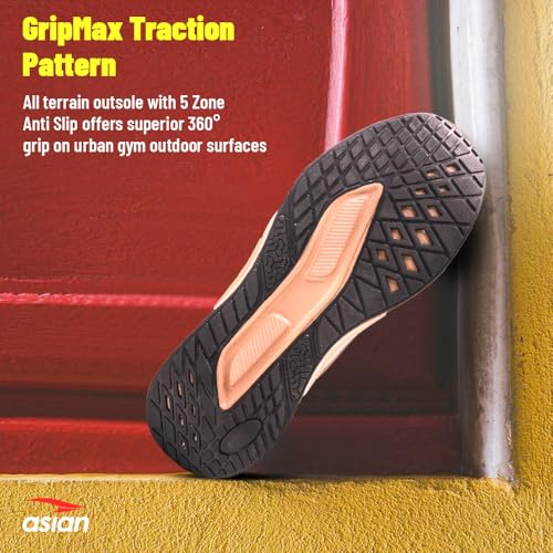 Image of ASIAN Civic-04 Men's Running Shoes | Sports Shoes with Breathable Mesh Upper, Memory Foam Cushioning | Arch Support & Durable Sole for Grip & Comfort