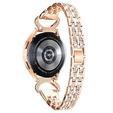 Watch Bands Compatible with Michael Kors Access Gen 4 MKGO/MKGO Gen 5E 43mm for Women,Jewelry Bling Diamond Rhinestone Replacement Metal Strap Crystal Bracelet Wrist Band (RoseGold) -  Chofit
