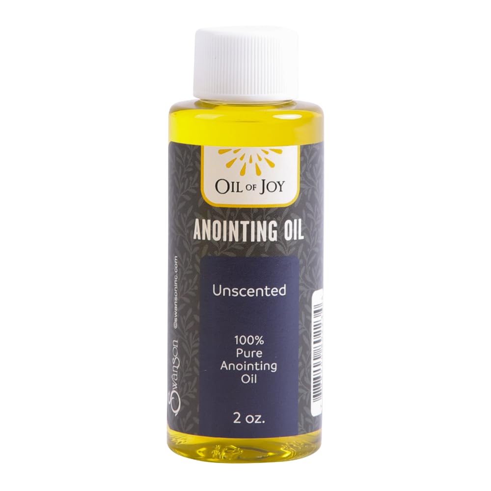 Swanson Christian Products Anointing Oil for Prayers Unscented Oil of Joy 2 Oz