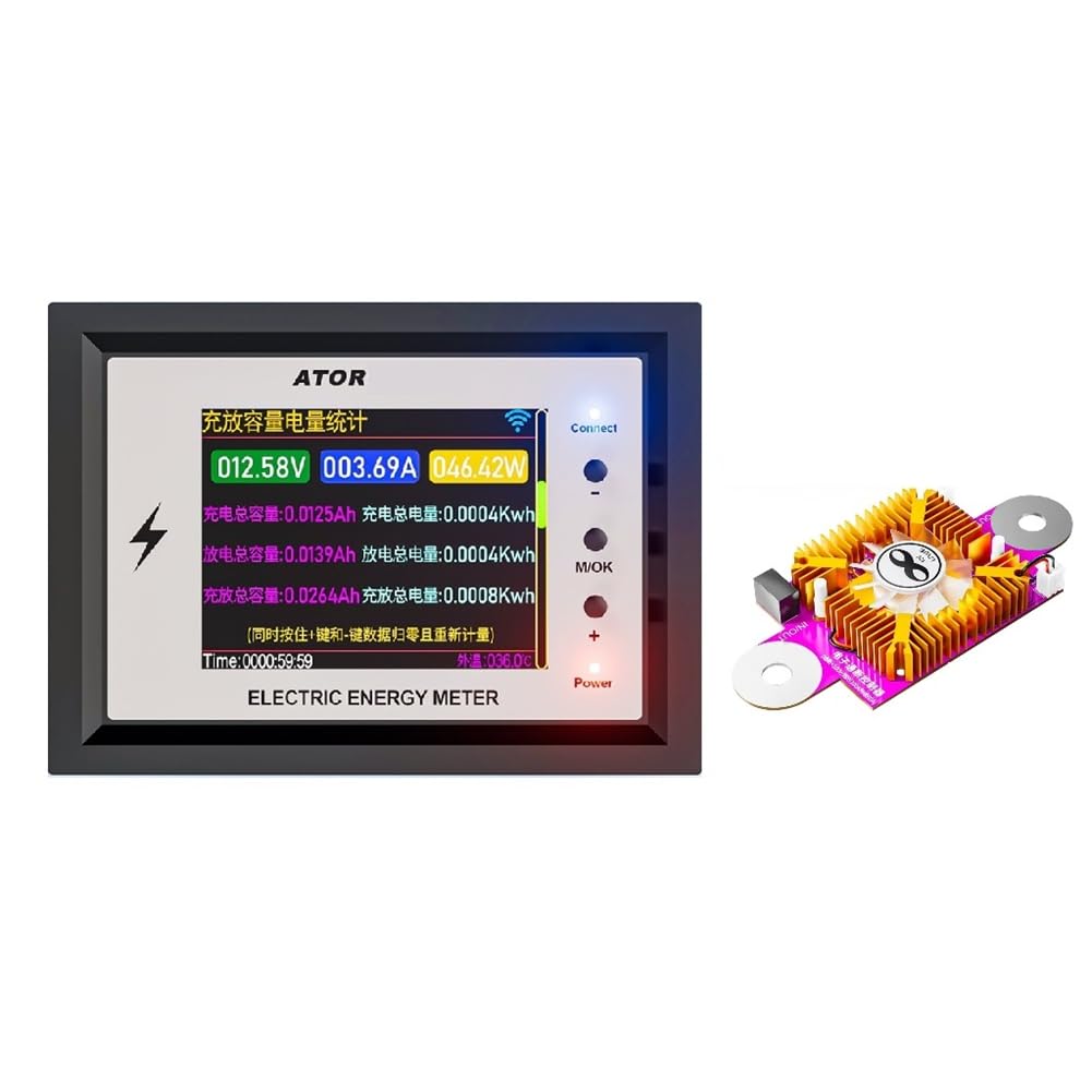 Coulomb Meter WiFi 0-420V testeur capacité tension volt-recorder batterie lithium