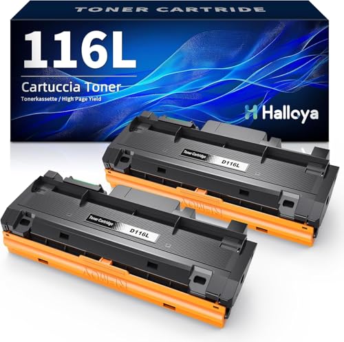 Halloya MLT-D116L D116L MLTD116L Lot de 2 toners noirs pour Samsung Xpress M2675FN Toner M2885FW M2825ND M2625D M2875FD M2835DW M2875FW M2825DW M2825DW M2825DW M2825...