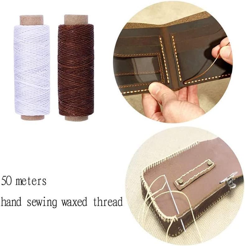 Leather Craft Hole Punch Tools set Hand Held Silent Pliers Diamond Sewing Stitching Chisel Pricking Iron 4mm Spacing 2/4 Teeth