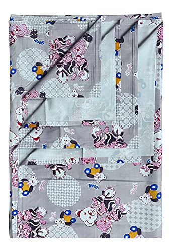 Image of Baby Plastic Sheet,PVC Sheet for Kids,Rubber Sheet for Babies,Bed Wetting Protector(90 x 135 cm) (Purple Bear)