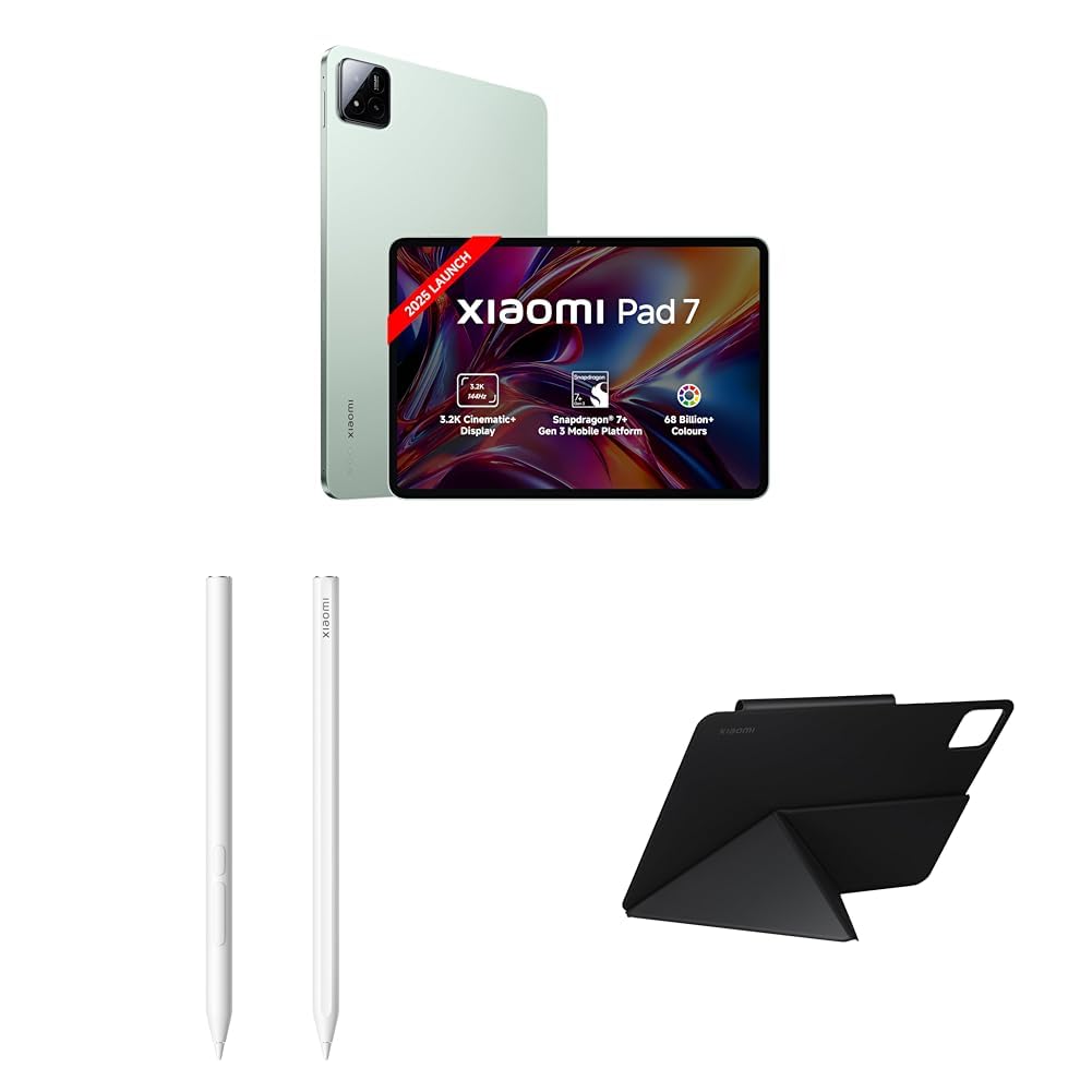 Xiaomi Pad 7 Sage Green 12/256GB with Focus Pen and Cover : Amazon