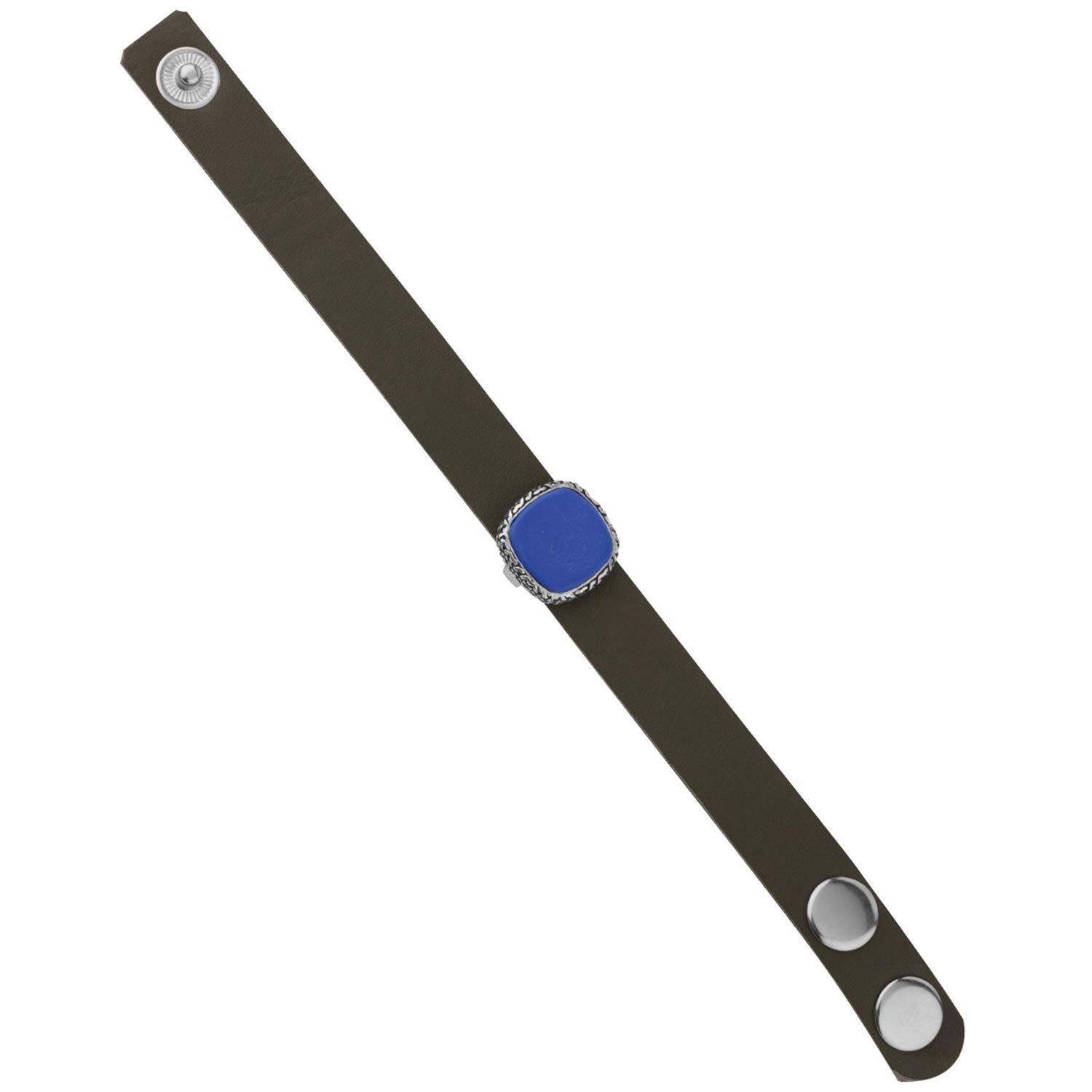 Dare Milestone Leather Bracelet with Sapphire Accent