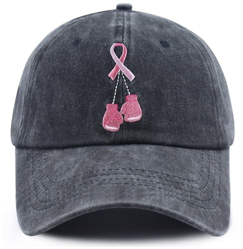 Breast Cancer Awareness Accessories for Women Pink Ribbon Baseball Cap Funny Chemo Hat Mothers Day Christmas Birthday Gifts for Mom Mama Grandma