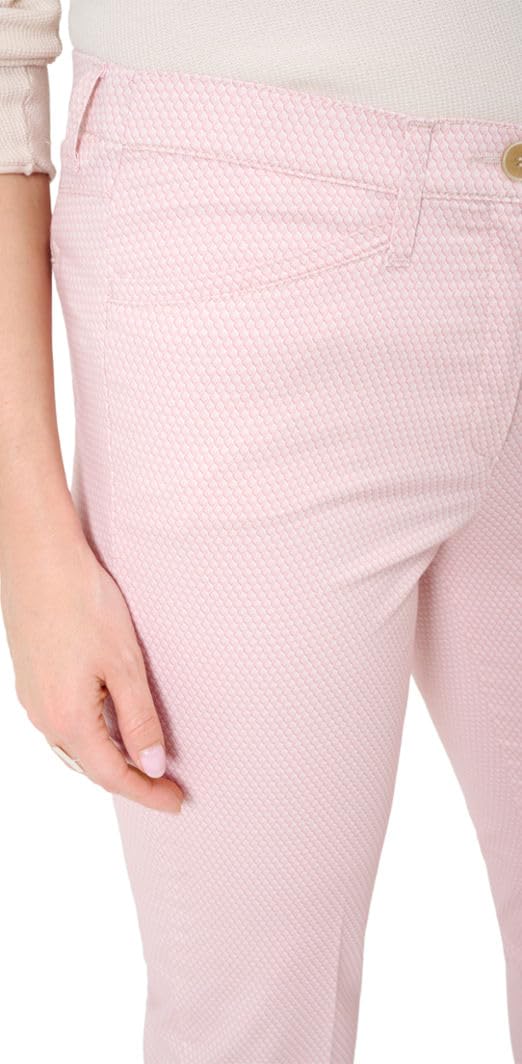 RAPHAELA Lorella Fine Minimal Print Pantaloni Eleganti da Uomo Donna