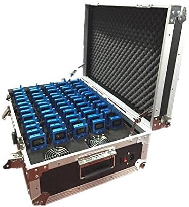 Whisper Wireless Tour Guide System for Tour Guiding Simultaneous Translation Museum Visiting Coaching Church Assistive Listening System Package(4 pc Transmitter+56 pc receivers+ Charge Box for 60 pc)