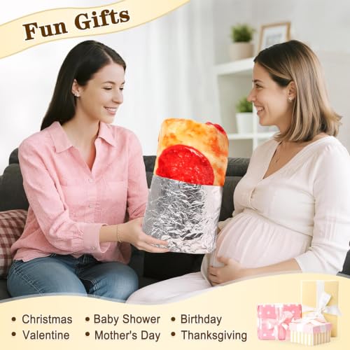 Image of mermaker Pepperoni Pizzas Blanket Swaddle for Baby Toddler Newborn, 285 GSM Soft Flannel Pizzas Toddler Swaddle Wrap Blanket Funny Gifts for Baby Shower Boys Girls, 36 inch