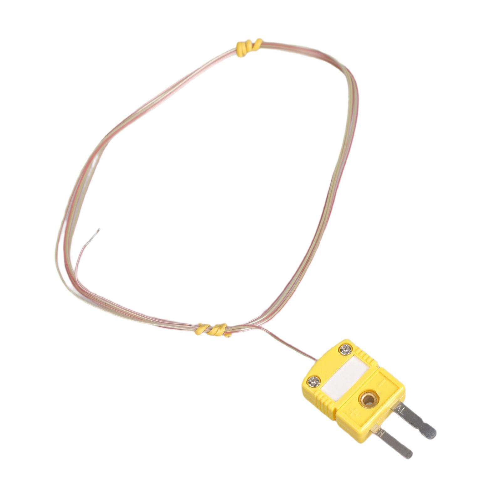 Zbiianxer 1.5 Meters Wire Accuracy K Type Thermocouple Probe With Easy Install Plugs For Extreme Temperatures Cable