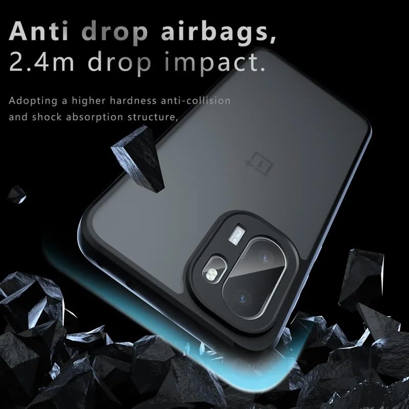 Image of Matte PC Back Cover Case for OnePlus 15r, Black