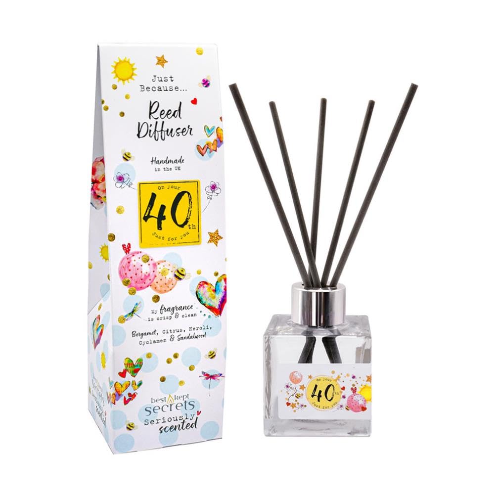 Best Kept Secrets 40Th Birthday Sparkly Reed Diffuser - 100Ml
