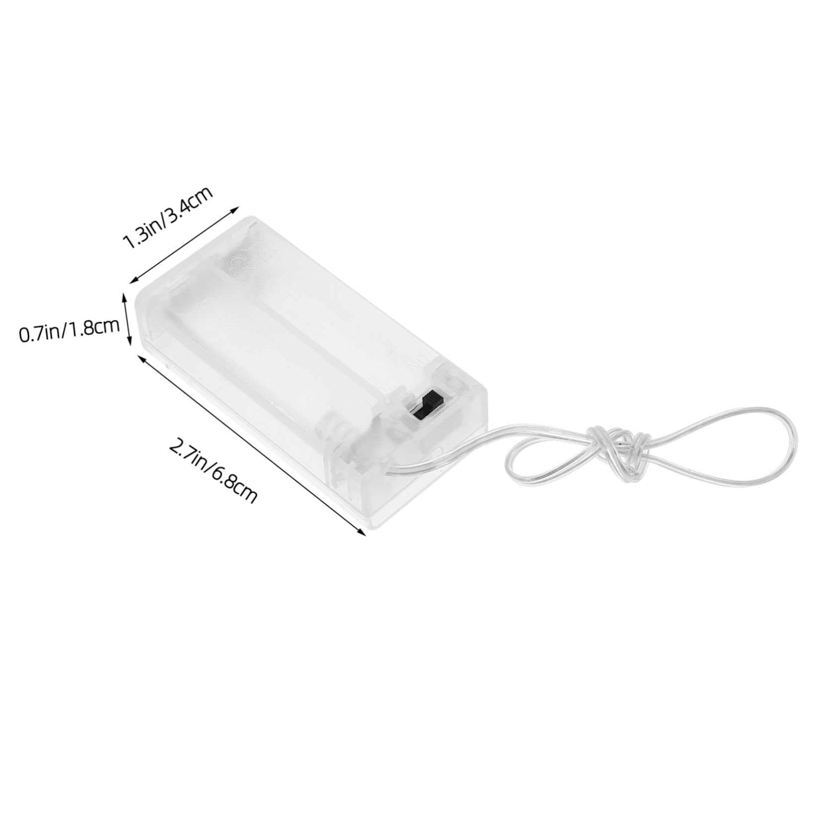 5 Sätze Transparente Batteriehalter Für Lichterketten Praktischer Kunststoff Batteriehalter Mit Schalter Für Aa Batterien Kompatibel Mit Verschiedenen Lichterketten 10 Stück * 5