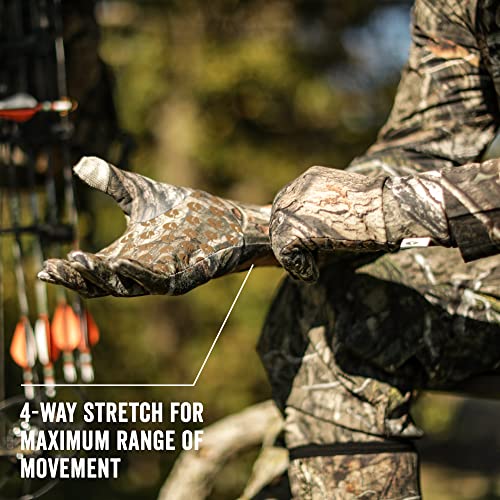 Mossy Oak Lightweight Camo Hunting Gloves #TOP1