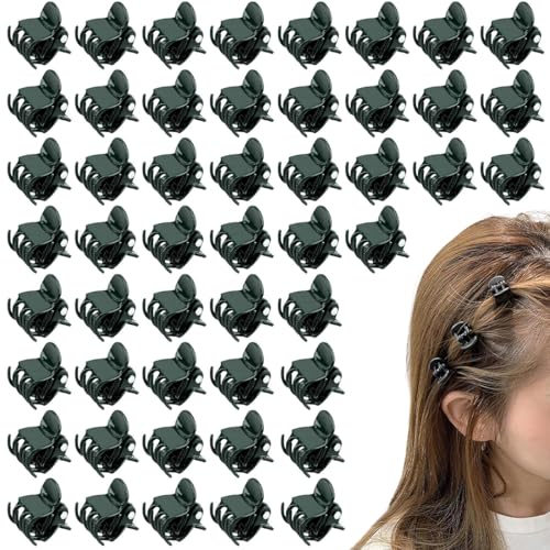 50 Pieza Pinzas Pequeñas Para el Cabello, Pinzas Pequeñas Pelo, Mini Clips para el Cabello, Accesorios de Cabello para Mujere, Clips de Cabello Pequeños para Niñas y Mujeres(Negro)