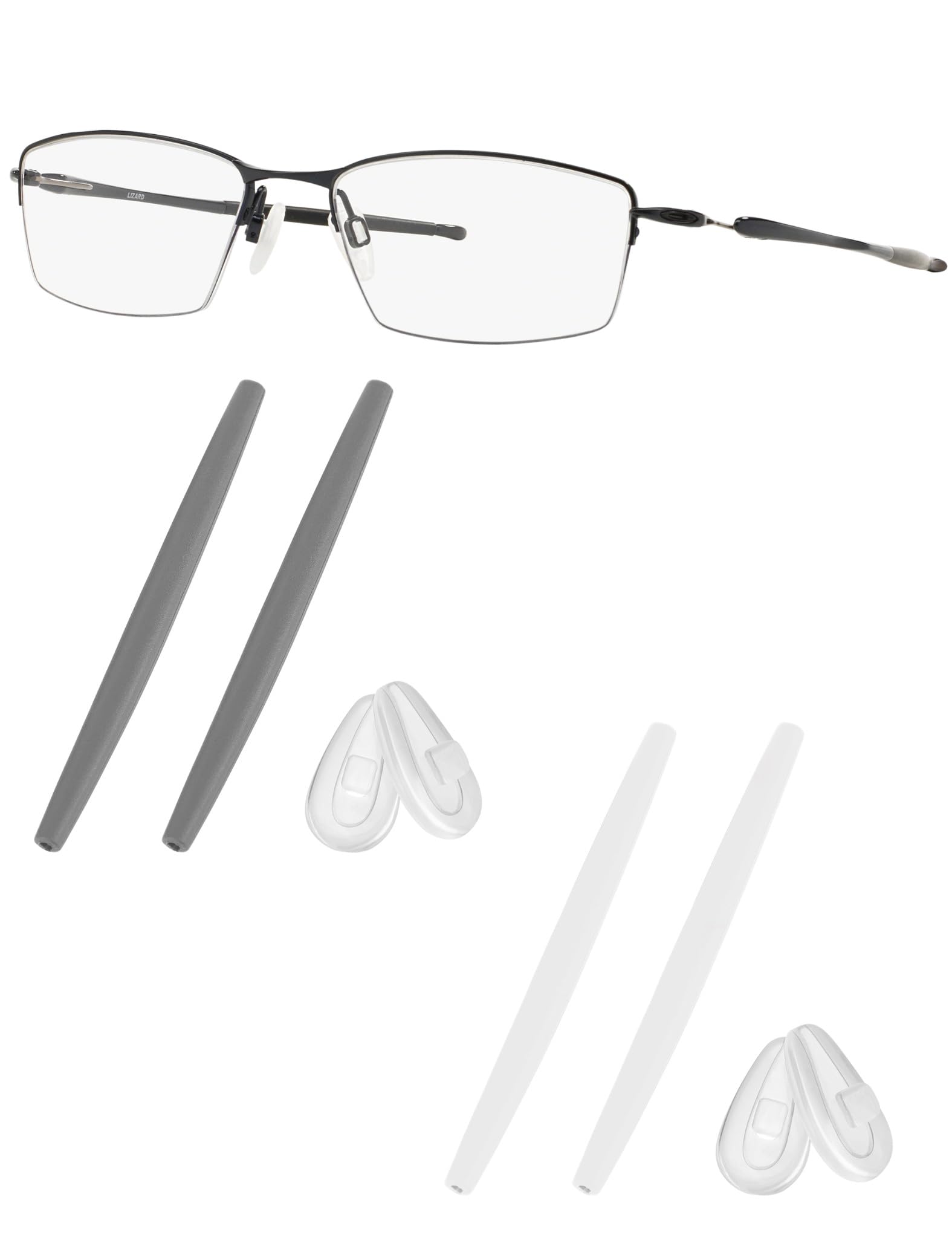 Replacement Earsocks &amp; Nosepieces Rubber Kits for Oakley Lizard OX5113 / OX5120 Eyeglasses