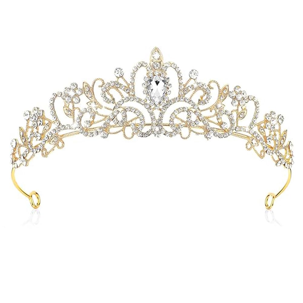SSyang CinturóN De CumpleañOs,Cristal Tiara Corona De CumpleañOs,Corona CumpleañOs CinturóN De CumpleañOs,Adecuado Para DecoracióN De Fiesta De CumpleañOs, Regalo De CumpleañOs Para NiñA(Oro)