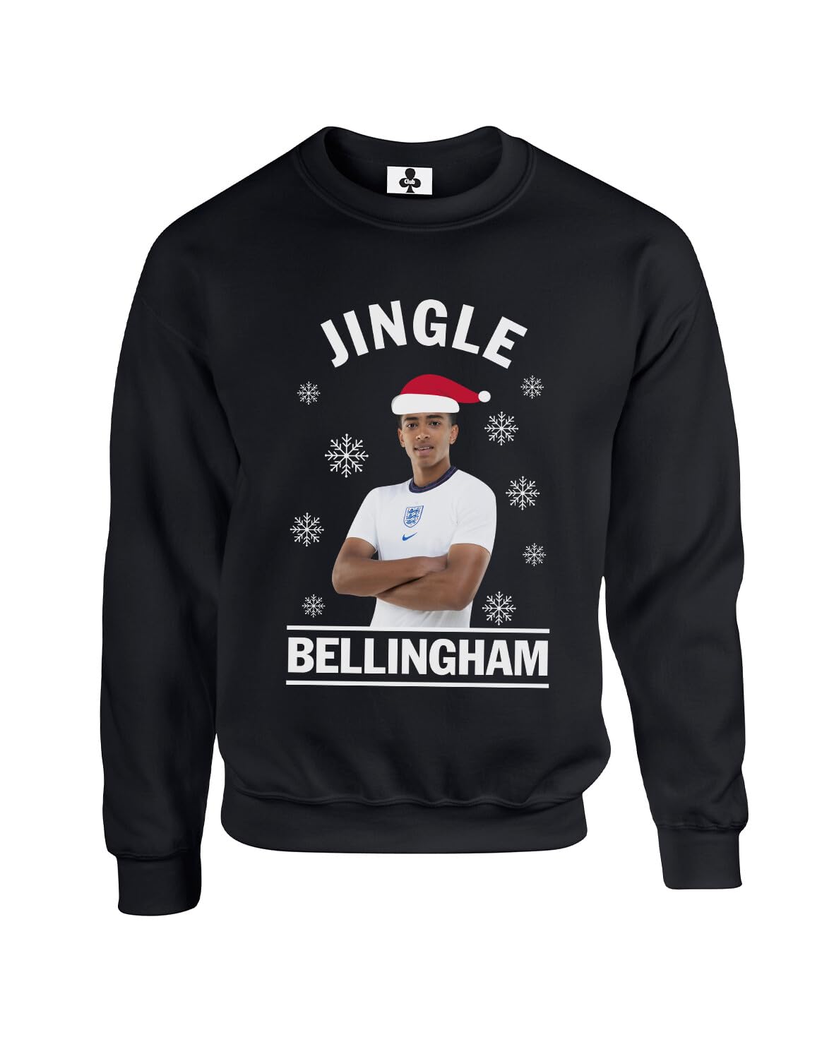 Taylor Brown Jingle Bellingham, xmas festive christmas meme, footy football Unisex Funny Adults Sweatshirt Jumper Black