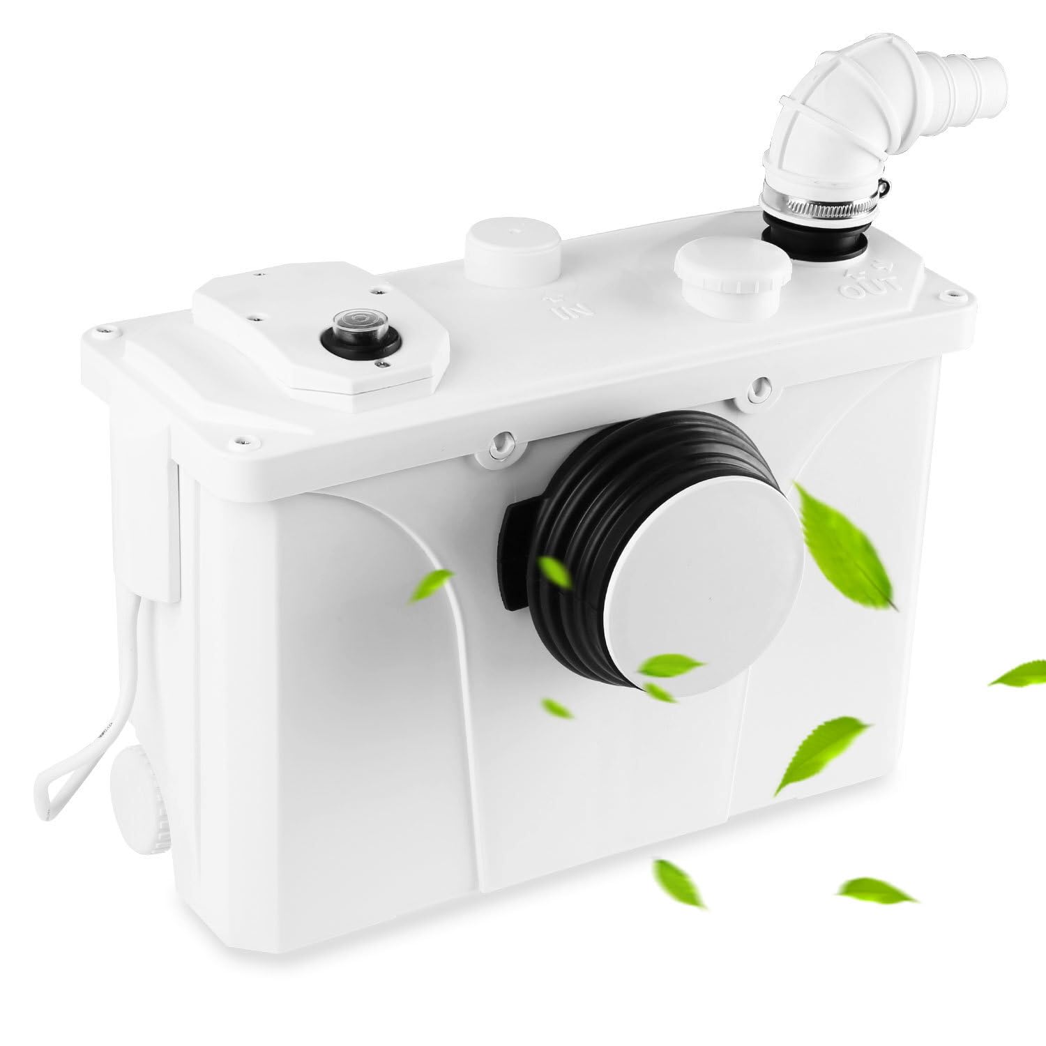 Hebeanlage Kleinhebeanlage, 700W Schmutzwasserpumpe Fäkalienpumpe 190L/min, 4 in 1 Schmutzwasser Abwasser Fäkalien Pumpe für WC Waschmaschine Waschbecken, Sehr Leise