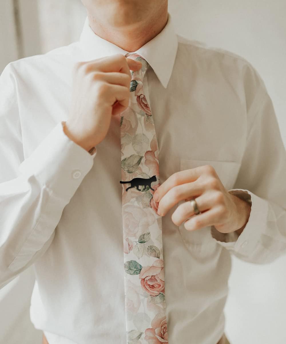 STJARNA Unikalna spinka do krawata kot ze stali nierdzewnej spersonalizowany prezent dla mężczyzn