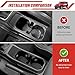 Utiiy Cup Holder Coaster Fit for 2018-2025 Jeep Wrangler JL JLU 4XE/Gladiator JT Accessories, Cup Holder Mat Pad Inserts Interior CupHolder Liner for 2024 Jeep Wrangler(for Wrangler&Gladiator)