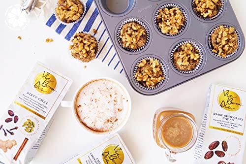 Via Bom Dia 100% Naturally Flavored Ground Coffee, Dirty Chai, Medium Roast, No Artificial Flavors, 12 Oz. Bag #TOP3