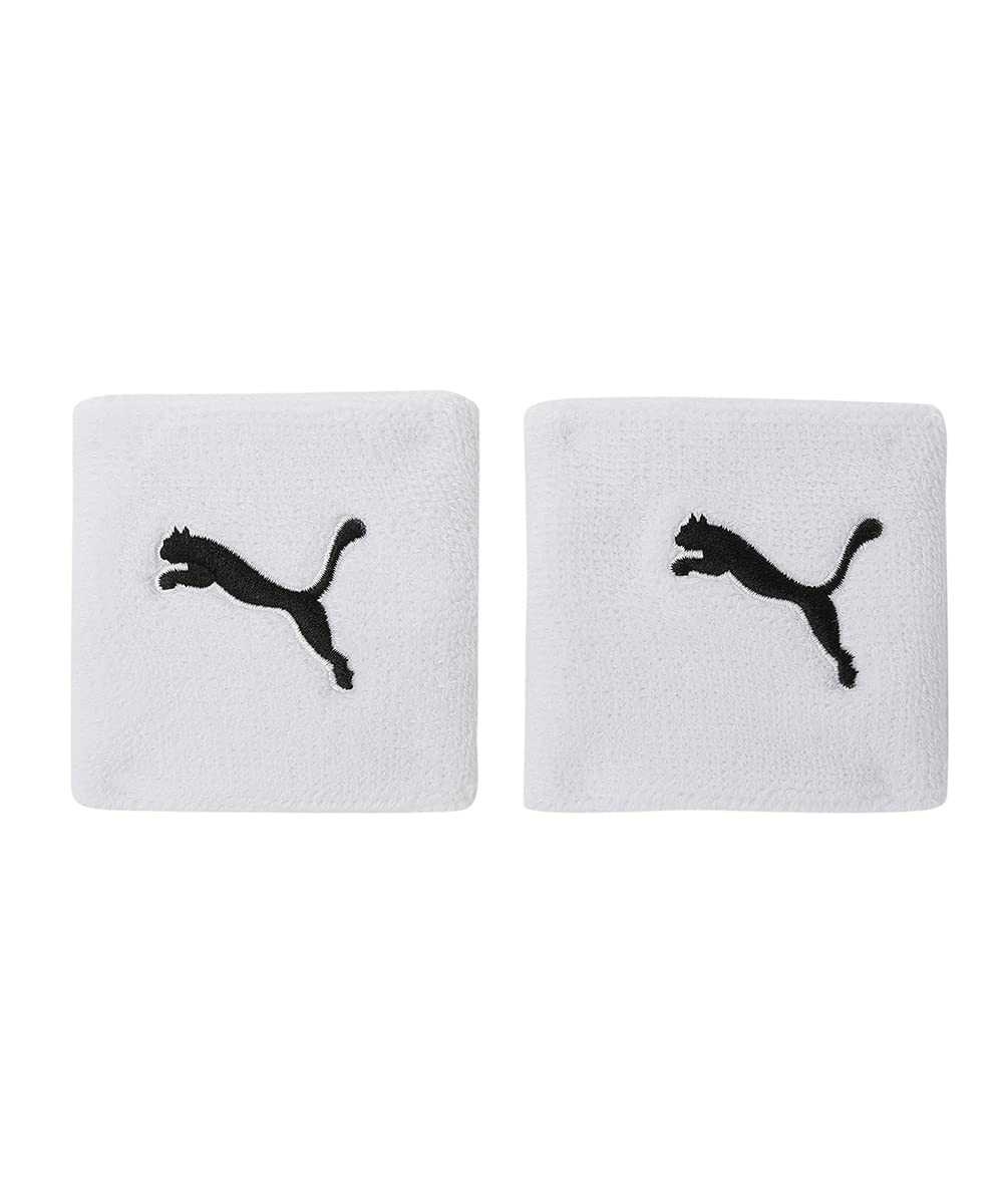 Puma Knitted Cat Wristband Unisex Yetişkin Spor Bilekliği, white-black, Tek Beden