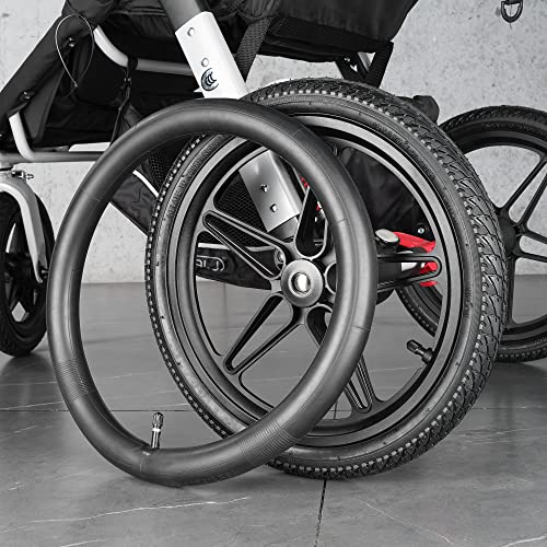 RUTU 16x1.75/2.125 and 12.5x1.75/2.125/2.25 Inner Tube (2+1) Fit for Kid Bicycle Go Jogging BoB Stroller Tire Tube Revolution SE/Pro/Flex-Made from Latex Free Premium Quality Butyl Rubber - Thumbnail 7