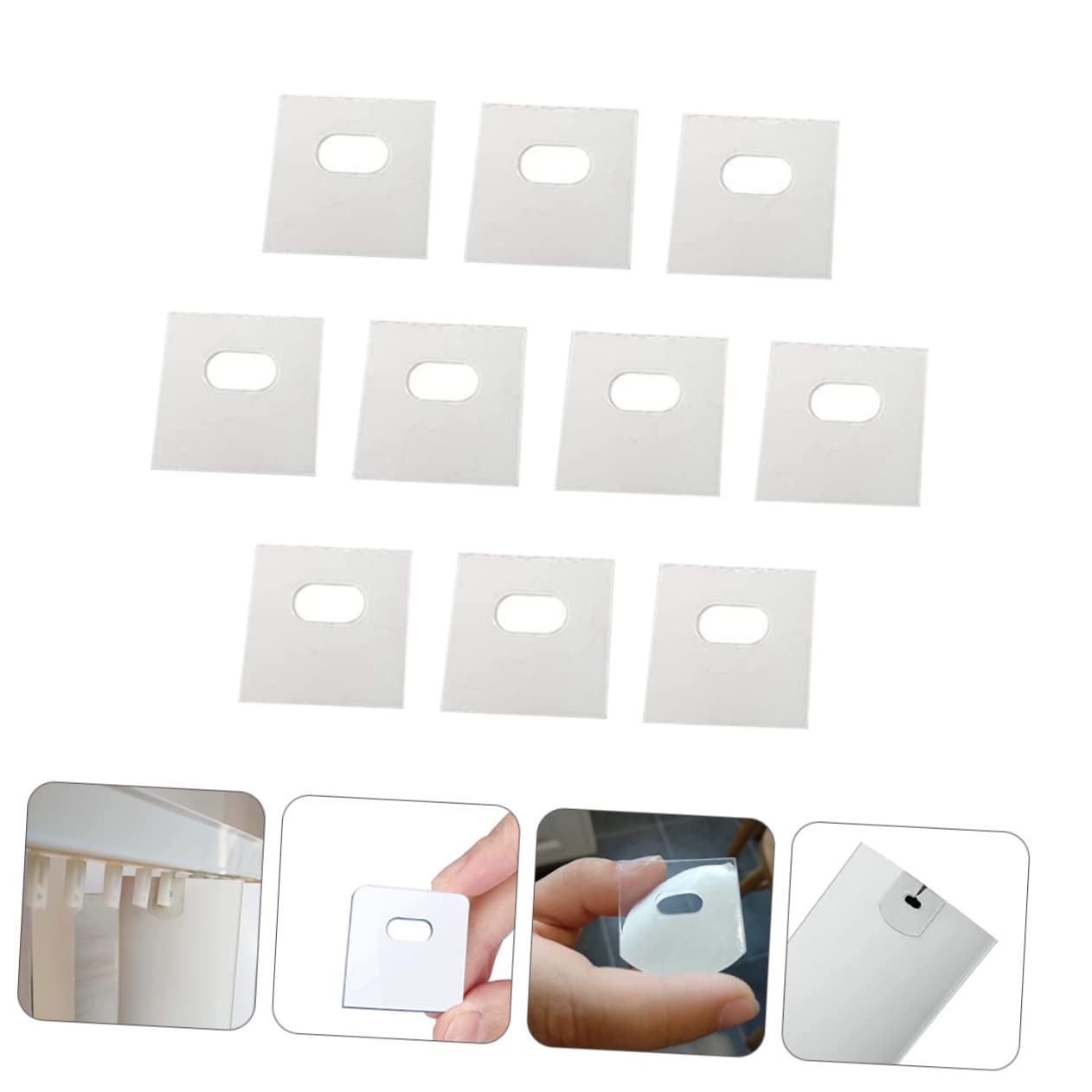 FUNOMOCYA 10pcs Vertical Blind Repair Clips Adhesive Vane Savers for Easy Installation and Heavy-Duty Blind Fixers Essential Accessories for Home Decor