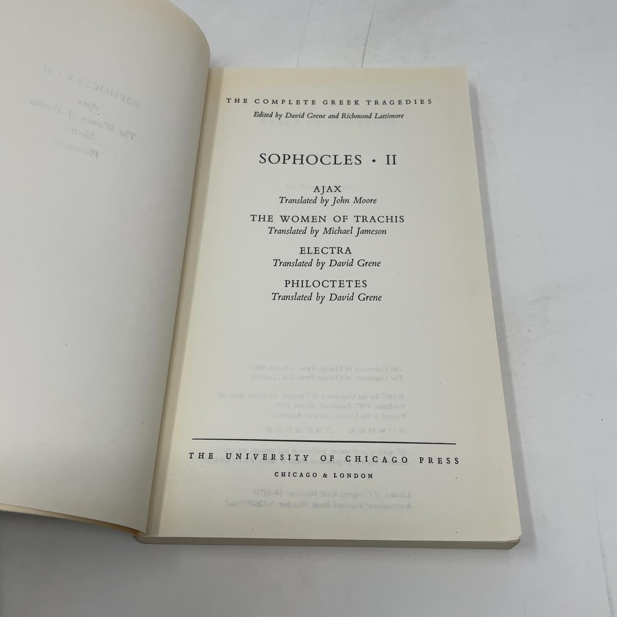 The Complete Greek Tragedies: Sophocles II