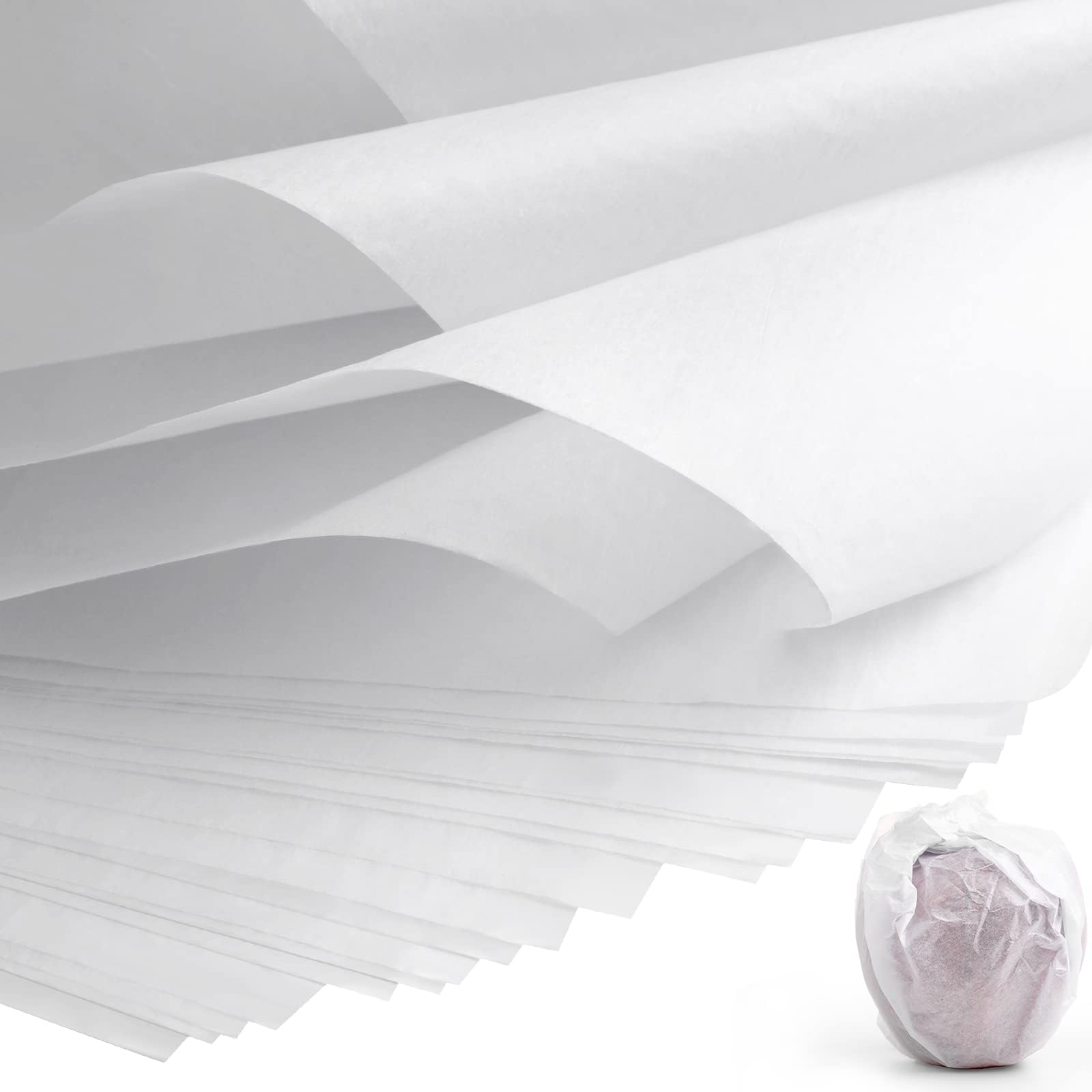 Fainne 100 Sheets 30 x 40 Inch White Acid Free Archival Tissue Paper Lignin Free Unbuffered Paper for Photo Textiles Prints Documents Letters Preserving Separating Long Term Storage