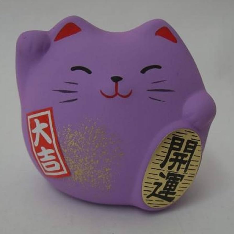 置物（猫）週末限定お値下げ 金運招き猫】金鈴お願い招き猫(貯金箱)【贈り物に！】猫 ねこ