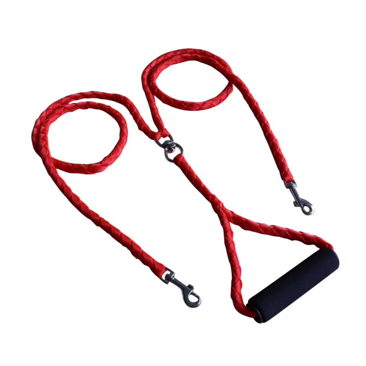 Yardwe Dual Double Dog Lead Retractable Handle Leash for Two Small to Medium Dogs Long-Lasting