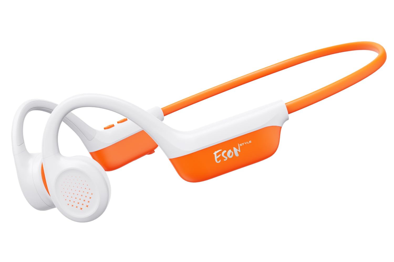 esonstyle Knochenschall Kopfhörer Bluetooth 6.0 - IPX7 wasserdichte Bone Conduction Headphones mit Mikrofon, 10H Akkulaufzeit, Open Ear Kopfhörer Kabellos für Fitness Radfahren Läufer