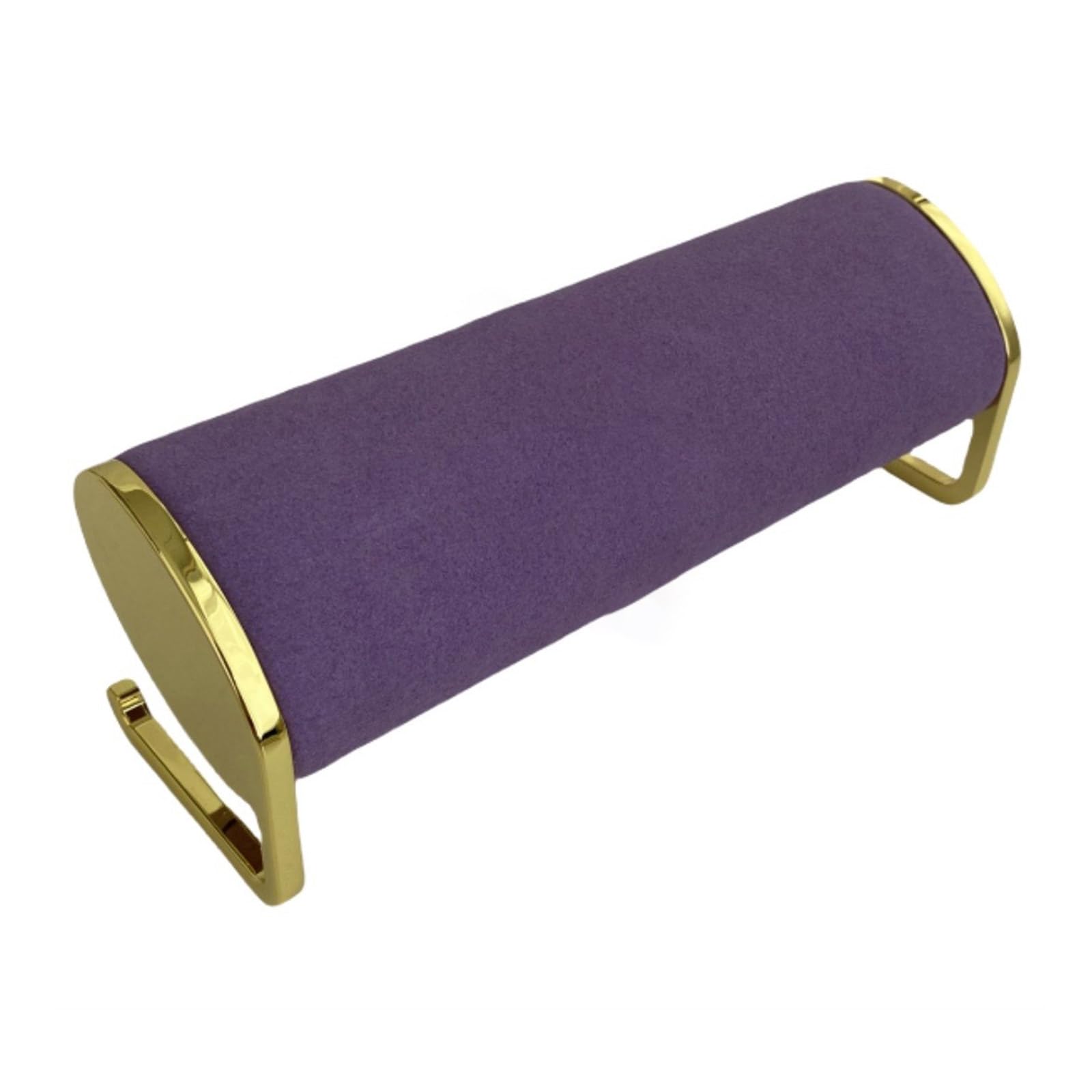 Jewelry Display Stand Delicate Long Plush Jewelry Display for Watches and Bangles with Elegant Metal Stand, L
