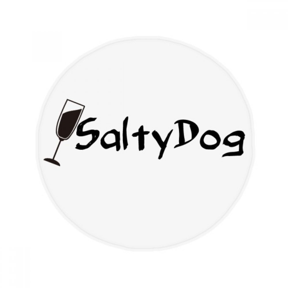 Tapis de sol rond 80cm imprimé cocktail Salty Dog antidérapant multicolore