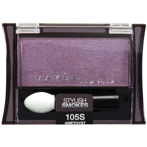 Maybelline New York Expert Wear Eyeshadow Singles, Amethyst 105 Stylish Smokes, 0.09 Ounce