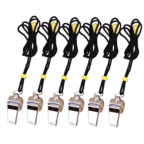 Silbatos de acero inoxidable paquete 6 piezas