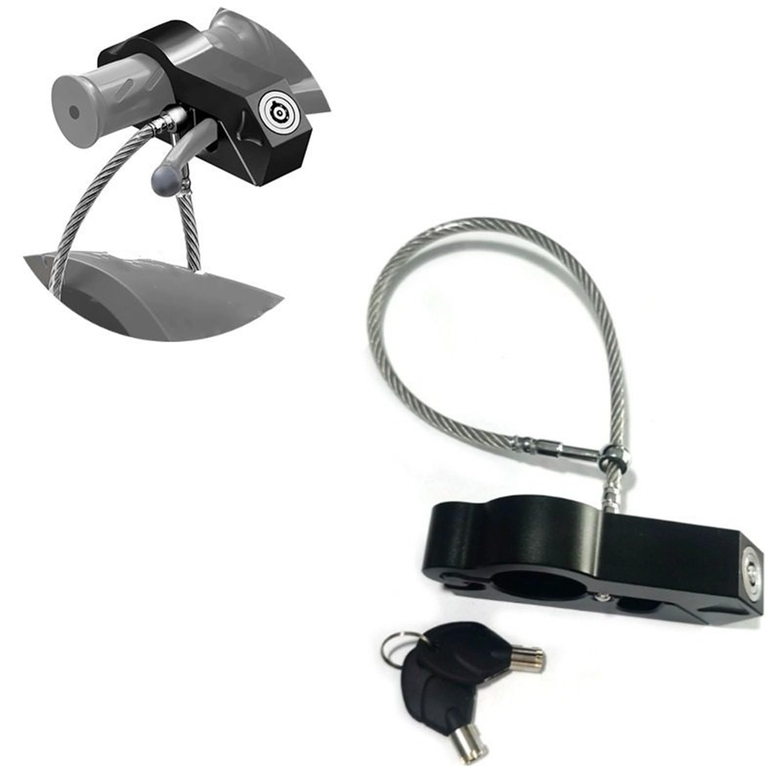 Anti Theft Motocykl Zacisk Koła Blokada kierownicy motocykla Zabezpieczenie przed kradzieżą Uchwyt hamulca Solidna imitacja kradzieży