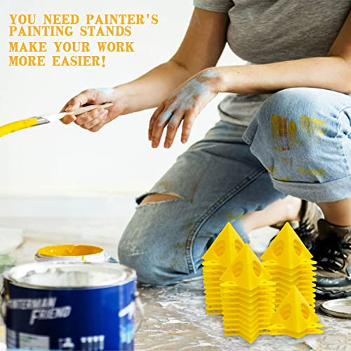 Kata 32Pcs Pyramid Stands Painter's Painting Stands,Mini Cone Paint Stands For Canvas And Door Risers Support,Cabinet Paint Pouring #TOP4